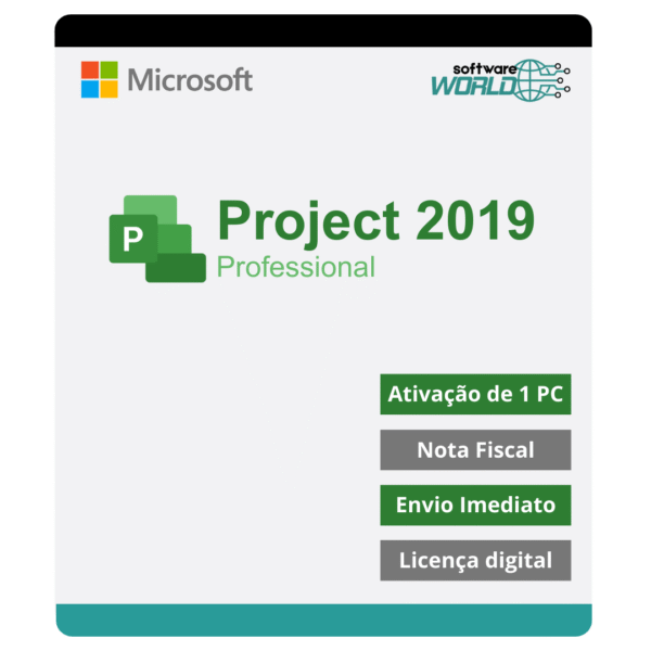 Microsoft Project 2019 Professional - Licença Digital