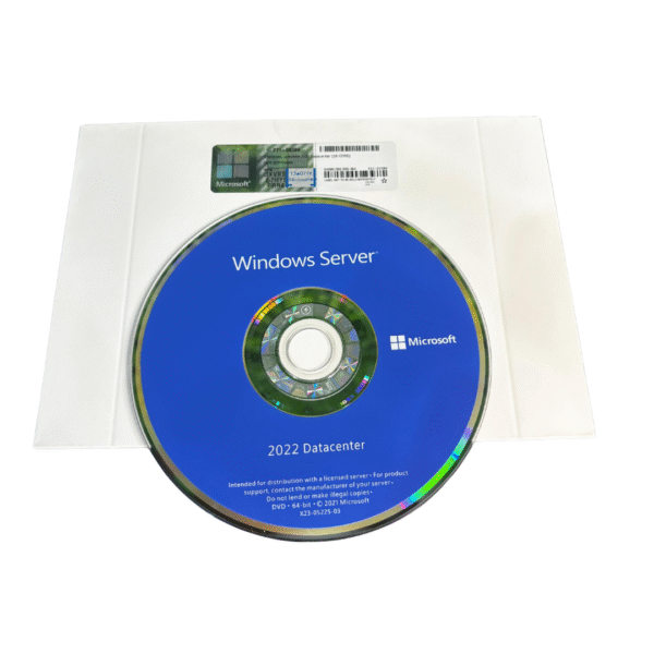 Windows Server 2022 Datacenter OEM 64 Bits - DVD Mídia Física